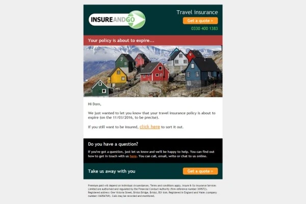 Emails for InsureandGo